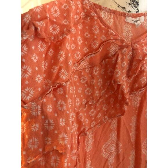 Maurices size xl ex large orange peach boho tank top - Picture 2 of 4
